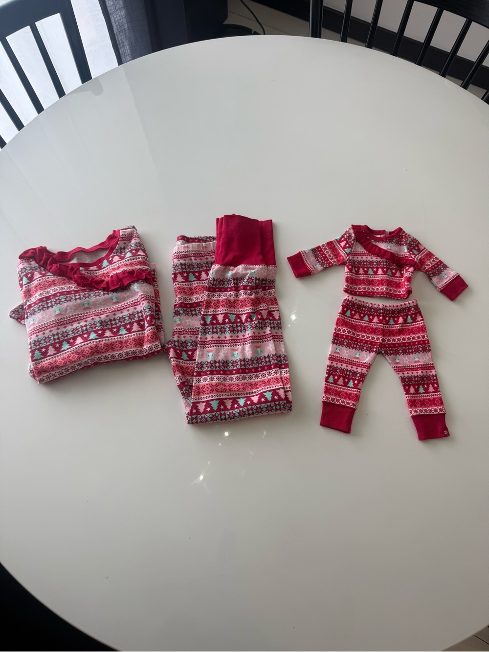 American Girl Holiday Pajama Set for girl and doll